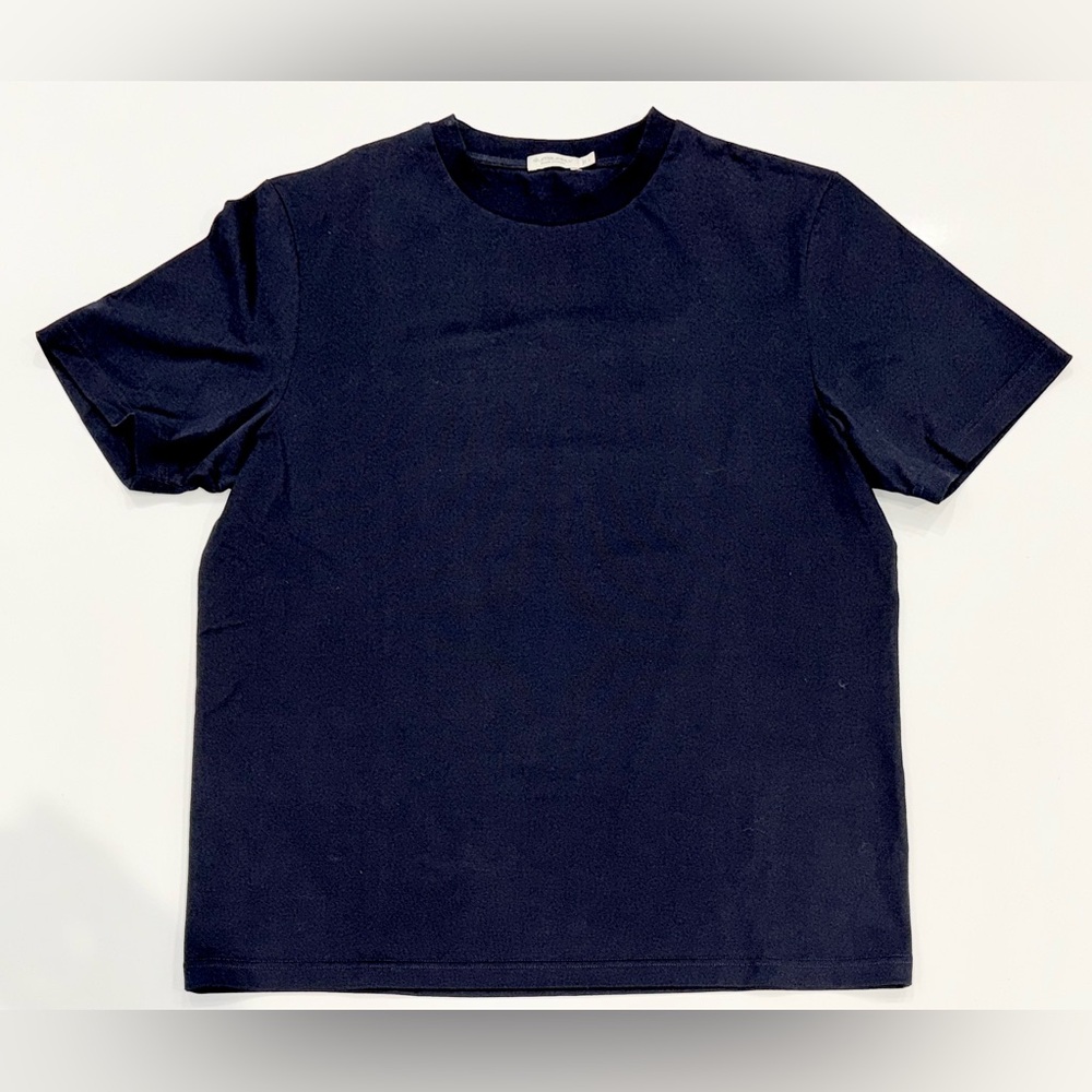SUITSUPPLY Dark Navy Heavyweight Cotton Tshirt L
